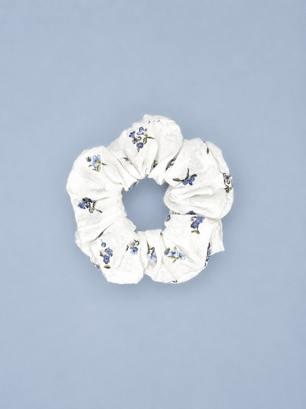 Scrunchie med blomster